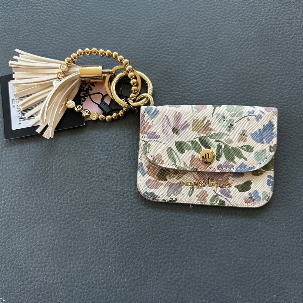 Nanette Lepore Floral Hands Free Card Holder